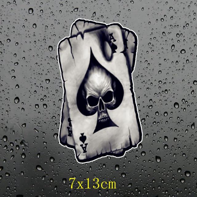 Наклейка с черепом Perets, интересные светоотражающие наклейки для автомобиля, автотовары, аксессуары