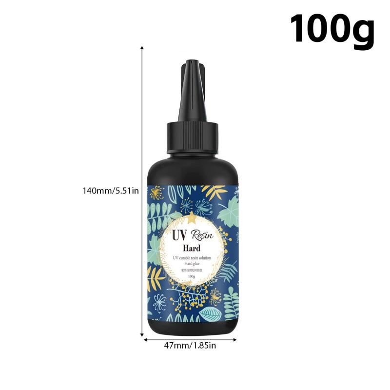 UV Resin Clear,Hard,Upgraded Crystal Clear Epoxy Resin Up Premixed UV Cure Resin for Craft Jewelry MakingJewelry Making Tools