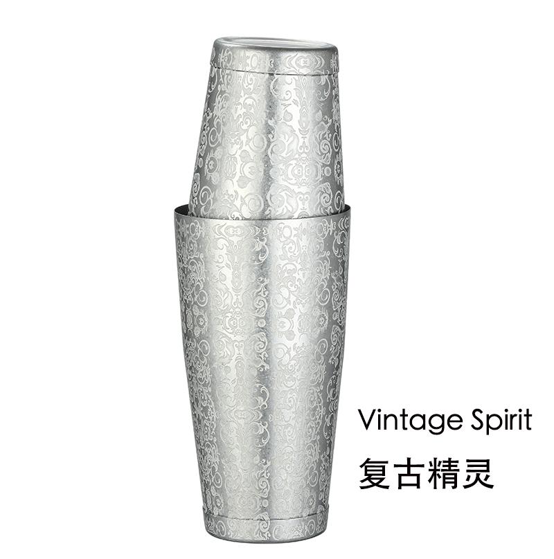 Шейкер для коктейлей Boston Shaker: Набор из 2 предметов: Профессиональный шейкер для коктейлей для бармена на 18 унций и 25 унций.