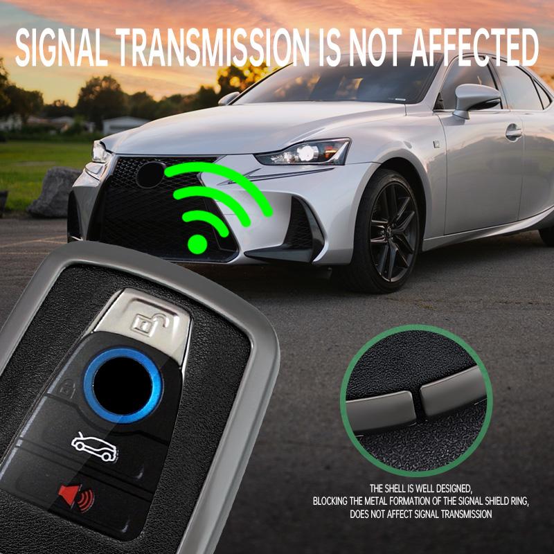 Zinc Alloy Leather Car Smart Remote Key Case Cover for BMW I3 I8 Series Protective Shell Fob CAR Interior Key Bag Accessories