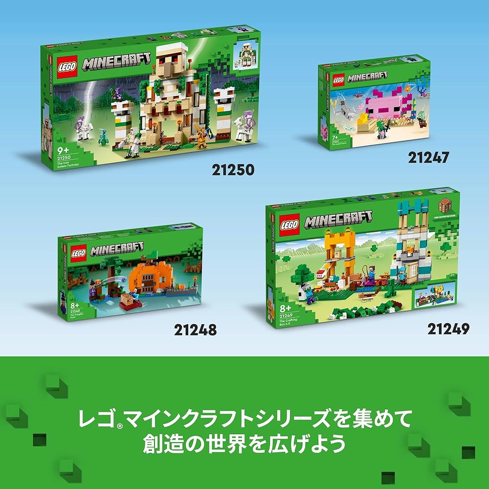 LEGO Minecraft Iron Golem Fortress Building Set 21250 Toy for Kids Ages 9-11