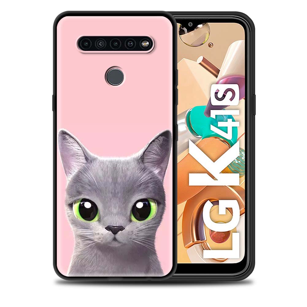 Cat Cute Kitten Soft Case For LG K41s K61 G6 K40s K40 K50s G7 G8 ThinQ Q70 Q51 Q60 Q61 K42 K51s K52 K62 K71 Silicone Cover