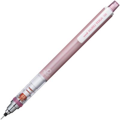 Механический карандаш Mitsubishi Pencil Kuru Toga 0,5 мм Автоматическое вращение грифеля Нежно-розовый M54501P.68
