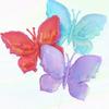 3 colorful butterfly balloons holographic butterfly balloons for butterfly themed parties, birthdays, weddings, showers
