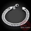 Promotion 100% Authentic 925 Sterling Silver Women Chain Bracelet 10MM Fashion Men's Jewelry Silver Men Bracelet