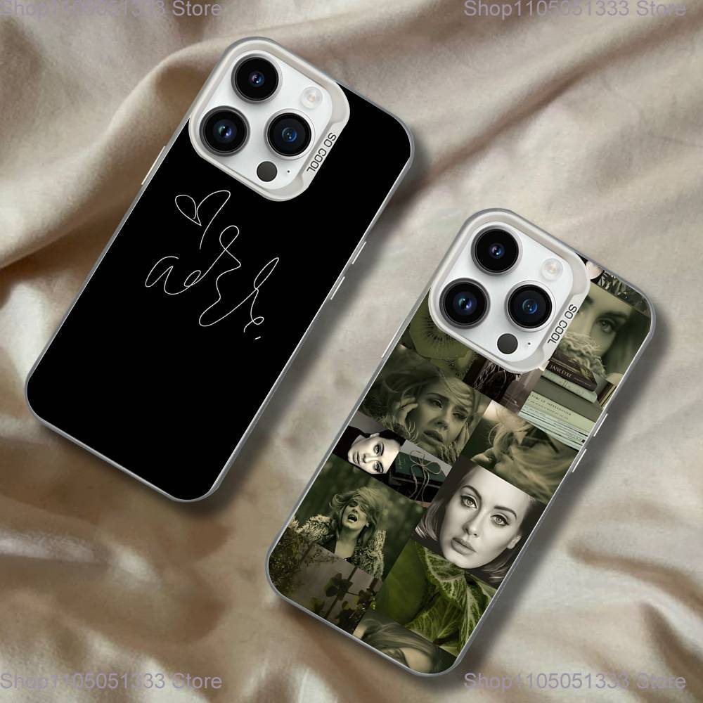 Singer A-Adele Phone Case For iPhone 16,15,14,13,12,11,Pro,XS,Max,Plus,Mini,SE White Candy Matte Shockproof Cover