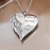 Alloy Angel Wing Heart Pendant Necklace Jewelry Gifts Minimalist Necklace Fashion Clavicle Chain