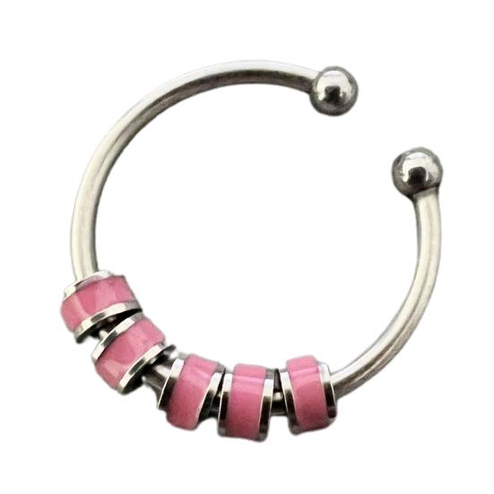 Открытое кольцо, регулируемое тонкое мастерство, облегчение беспокойства, с эмалированной бусиной, украшение для открытия, аксессуар унисекс