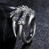 Men's Fashion Retro Skull Claw Ring - Trendy Open Dragon Claw Punk Style