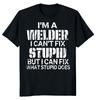 Футболка унисекс «Я сварщик не могу исправить глупость»