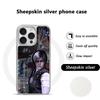 Ада Вонг X Леон горячий игровой плакат Чехол для телефона для iPhone 16 15 14 13 12 11 Pro Max Овечья кожа Серебристый край Защитный чехол