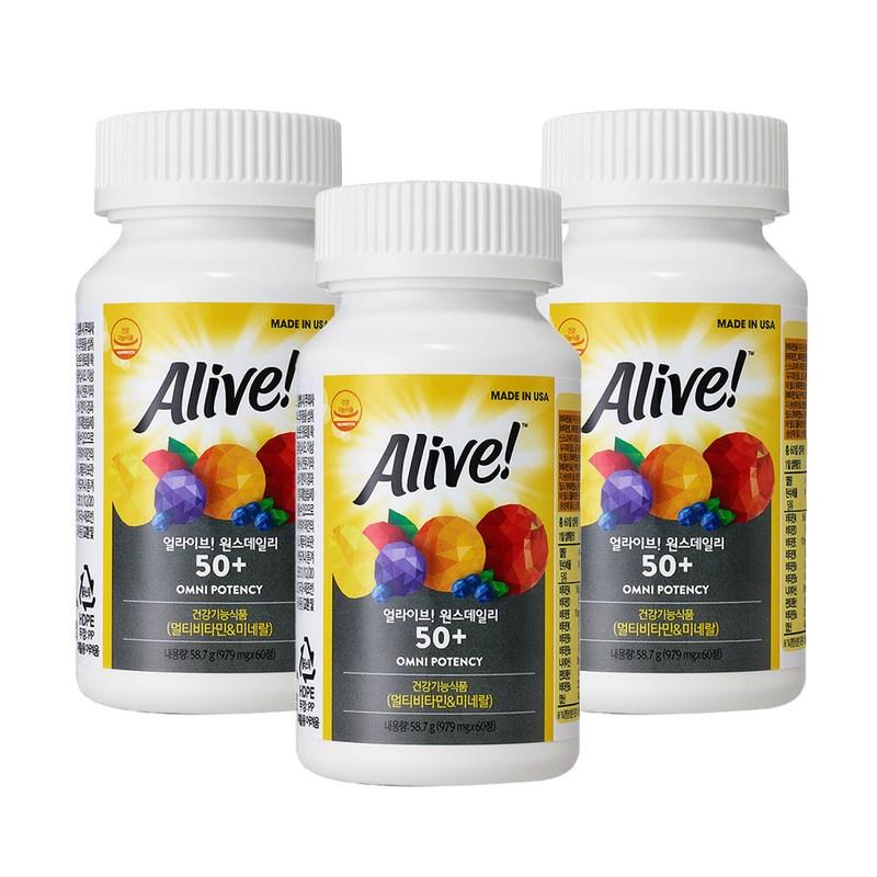 Alive Once Daily Multivitamin 50+, 60 tablets, 3 units