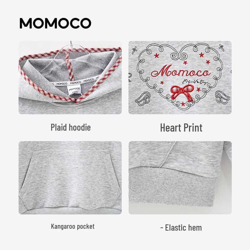 MOMOCO Girls' Long-Sleeve Fashion Sweatshirt