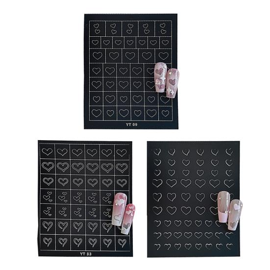 Yousheng 3/6/7/8/9/10 Sheets Nail Art Sticker Self-adhesive Halloween Christmas Butterfly Love Heart Women Fake Nail Decoration Decal