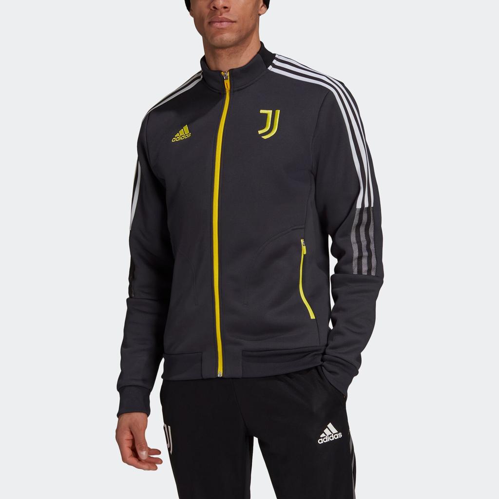 adidas Куртка-бомбер с воротником-стойкой, с эмблемой футбольного клуба «Ювентус», мужская верхняя одежда, черная GR2916