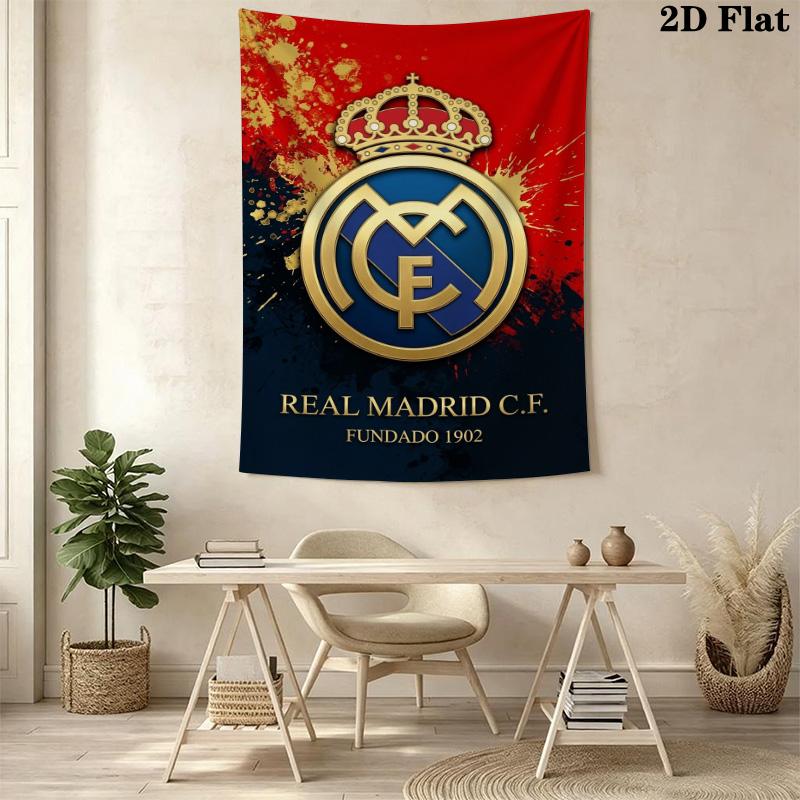 Real Madrid Cf Legacy Gold Blue Bedding 1 Duvet Cover 2 Pillowcase Without Core Soft And Comfortable Bedding Set Duvet Cover And Pillowcase