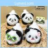 Wearing Bamboo Carrying Glasses Panda Aromatherapy Plush Keychain Bag Pendant