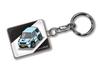 MKJP Custom Keychain for Suzuki Jimny Black Light Blue Car Color JB23, Base,