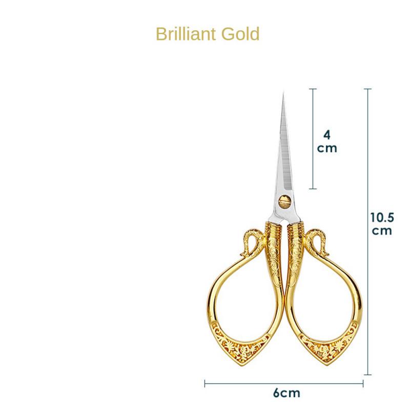 Stainless Steel Vintage Scissors Sewing Fabric Cutter Embroidery Scissors Tailor Scissor Scissor Household Sewing Accessories