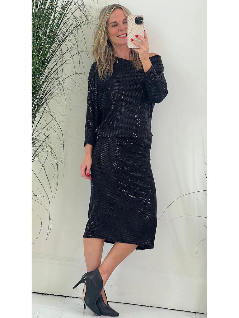 2023 Европейское и американское осенне-зимнее платье с пайетками для ночного клуба и вечера