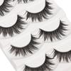 5 Pairs Long Cross Soft Natural Handmade Black Eye Lashes Extension False  Eyelashes
