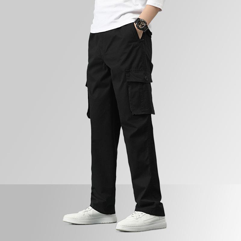 Мужские легкие походные брюки Быстросохнущие тактические рабочие брюки на открытом воздухе Брюки-карго для тренировок Бегуны с эластичной резинкой на талии Тактические брюки с несколькими карманами