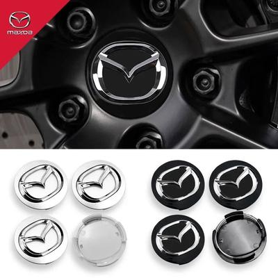 4 шт. Крышка центра ступицы колеса CX-3 CX-4 CX-5 CX7 CX8 Длинная ножка 56 мм ID53 мм Новые модели Для Atenza Axela Серый Черный