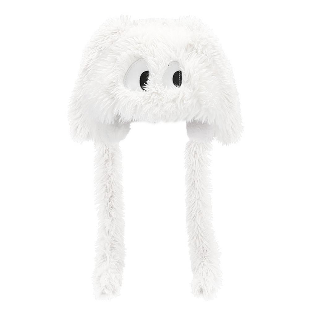 Шнуровка Длинная щенячья шапка Зимняя мультяшная шапка Мягкая плюшевая шапочка для взрослых