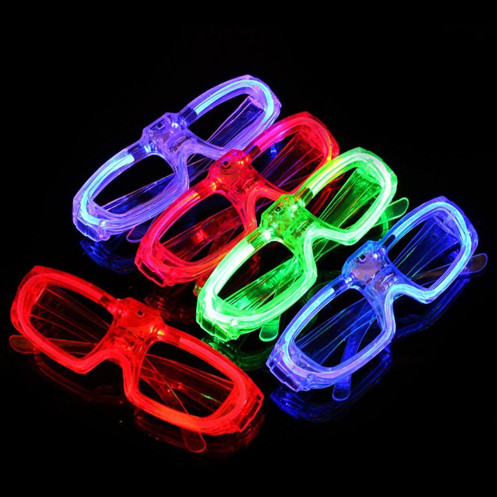 The Dark LED Glasses Luminous Glasses Glow Sticks Glasses Flashing Glasses Shutter Shades Glasses