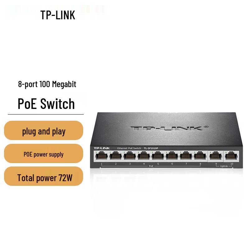 TP-Link TL-SF1010P 10-Port 100Mbps PoE Switch