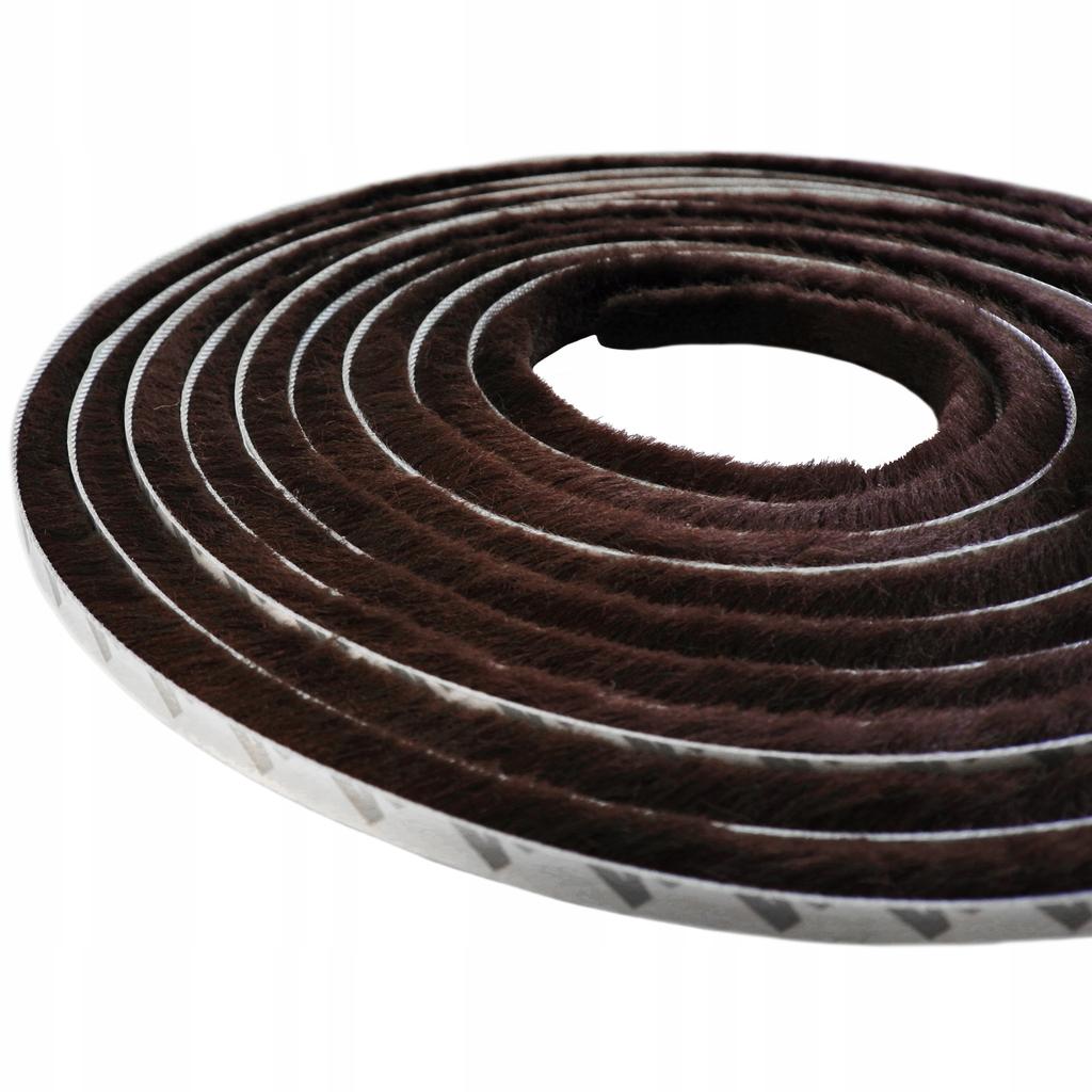 Self-adhesive brush seal BROWN 3M 7x6 1m