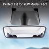 Silicone Interior Rearview Mirror Cover for Tesla New Model 3 Model Y 2025 Highland Anti-Scratch Protection Trim Car Accessories