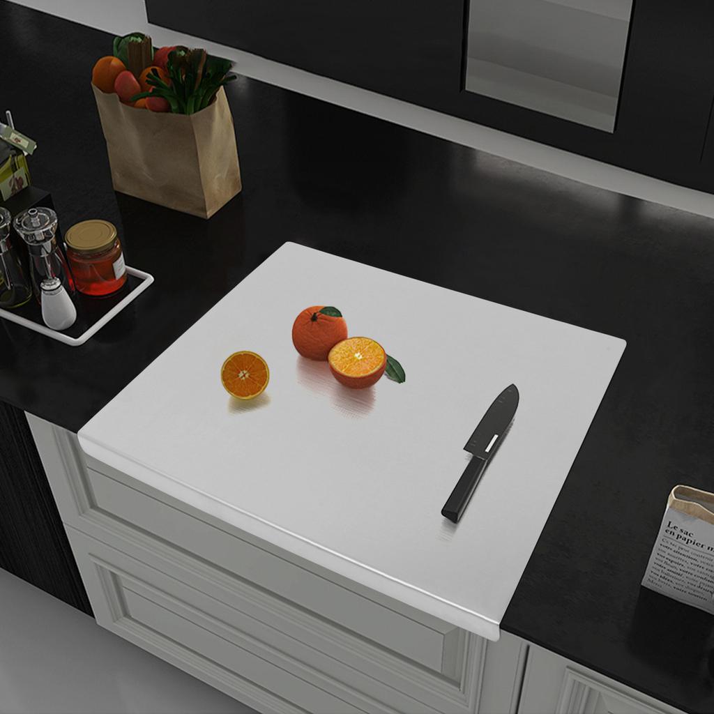 201 Stainless Steel Chopping Cutting Board, Counter Top Protector for Kitchen, Large Size 50x40cm -  Durable Food Prep Board