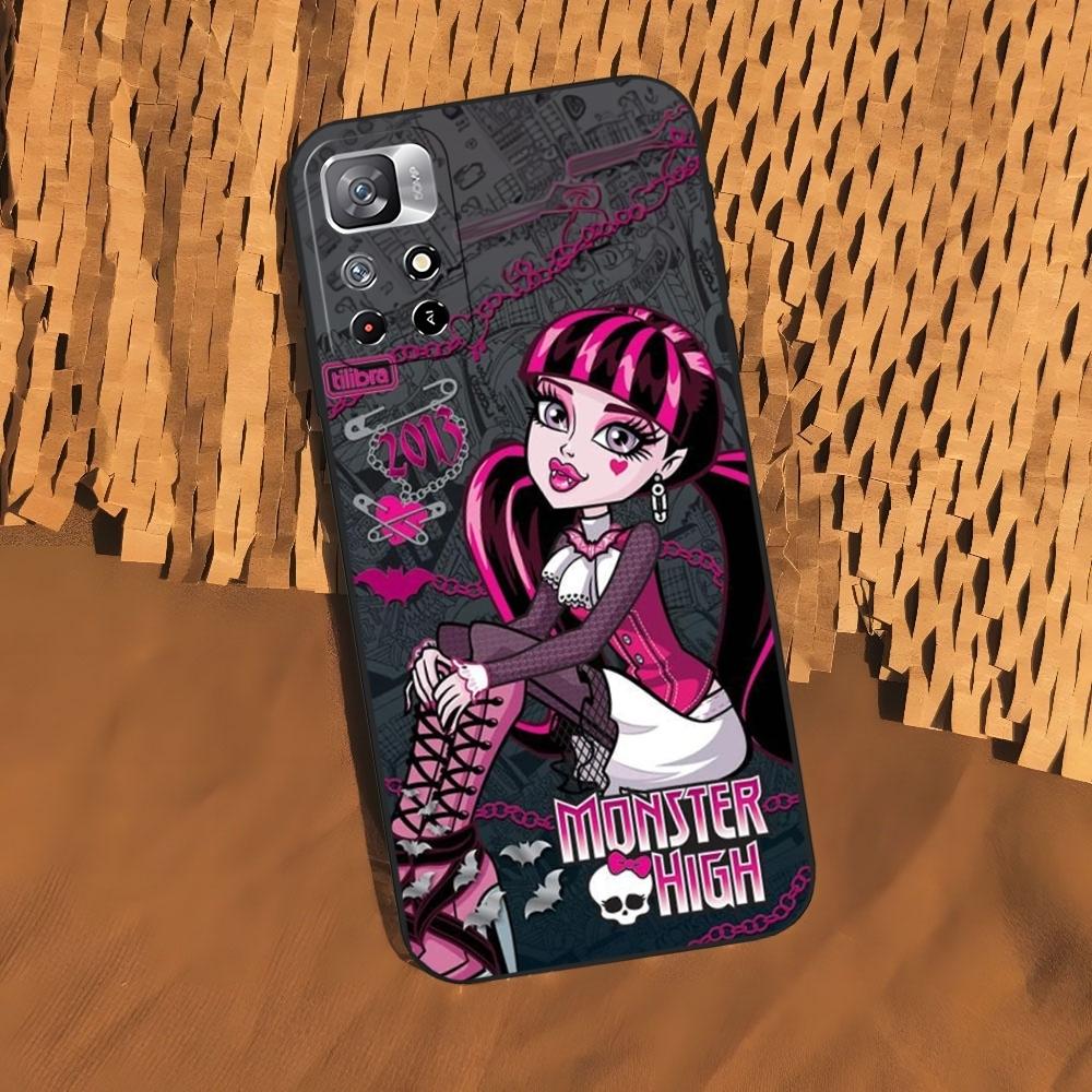 Чехол для телефона M-Monsters-H-High Anime для Xiaomi 15 14 13 12 Mi 11 ultra Pro Lite Черный Мягкий Силиконовый Чехол