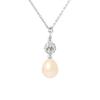 Necklace - - AAA+ Freshwater Cultured Pearl - 8-9 Mm - 925 Silver - Women