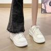 Thick-soled Heightening Little White Shoes Women's 2025 Spring New Internet Celebrity Explosion Versatile Senior Sense Lightweight Casual Sports Shoes