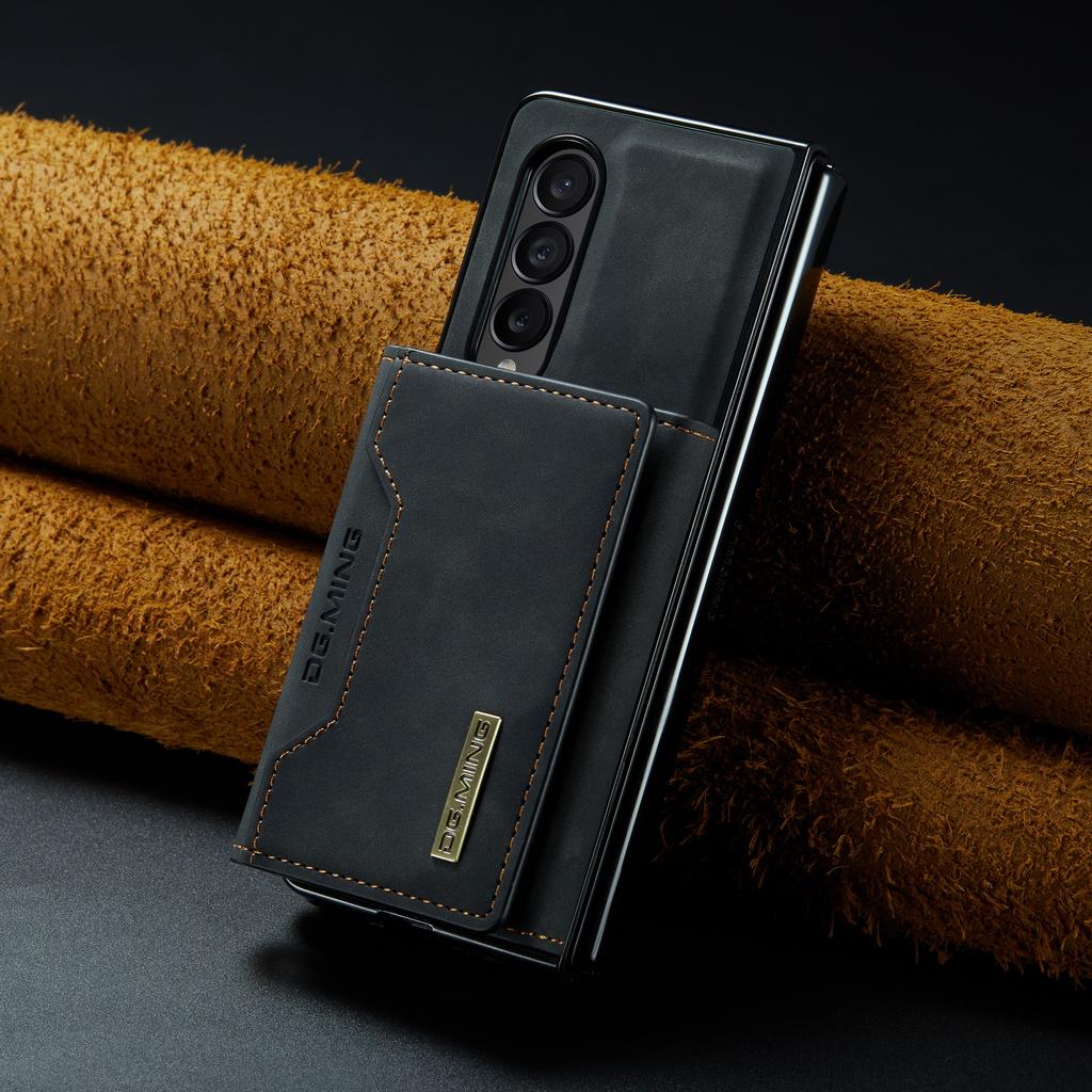 Fall Protection Comfortable Leather Wallet Case for Samsung Galaxy Z Fold 4 5G Fold4 Fold3 Fold 3 Card Holder Magnetic Phone Bag