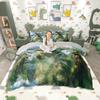 Комплект пододеяльника с динозаврами Homewish, Комплект постельного белья с дикими животными, Тропический ботанический комплект постельного белья с монстерой для мальчиков и детей