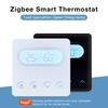Умный термостат Tuya Zigbee, контроллер температуры в помещении для водяного теплого пола/котла, программируемый термостат для воздуха с контролем влажности