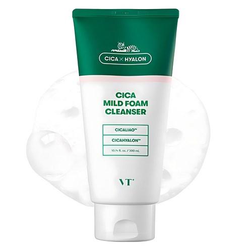VT CICA Mild Foam Cleanser 300ml | Korean Facial Cleanser with Rich Foam | Daily Face Wash