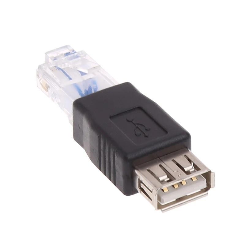Переходник SUNROZ Ethernet LAN RJ45 - USB 10/100 Mbps для роутера модема (A484180)