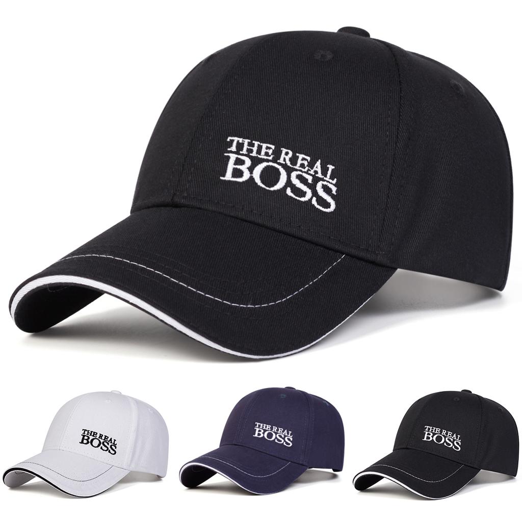 Кепка с вышивкой THE REAL BOSS, унисекс, регулируемая, для улицы, отдыха, спорта, путешествий, кепки от солнца