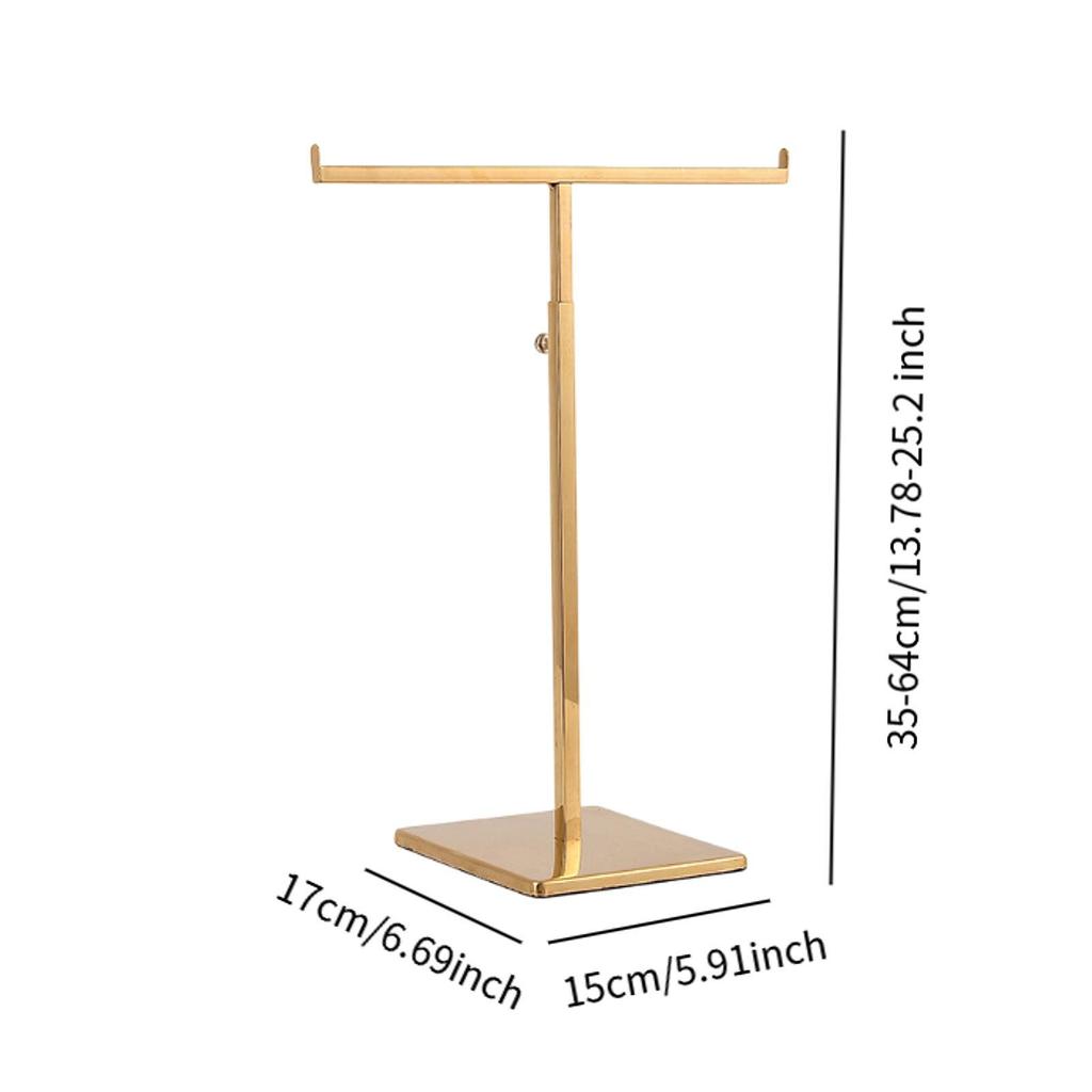 Stand for Long Necklaces T Shaped Display with Double Hooks Retail