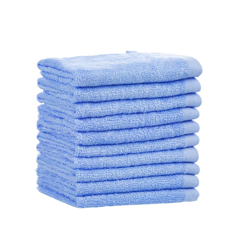 10pcs Soft and Breathable Bamboo Fiber Small Square Hand Towel for Kindergarten Children's Small Towel