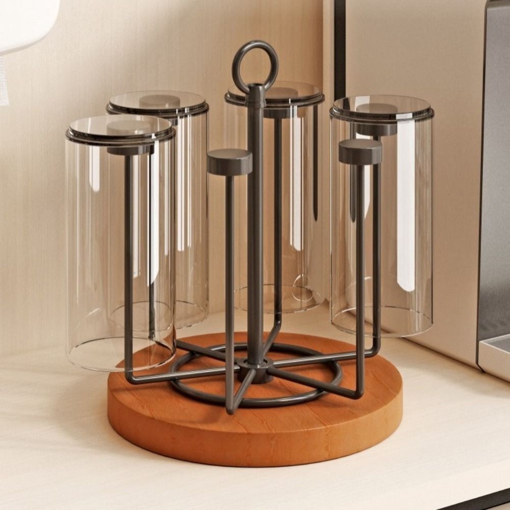Non-Slip Upside Down Cup Holder Large Capacity Glass Cup Storage Rack Mug Storage Rack  Home