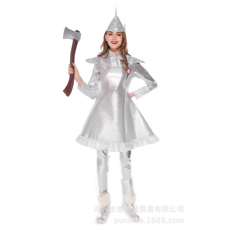 Wizard Of Oz Tin Man Costume Adult Men Women Halloween Cosplay Stage Performance Outfit