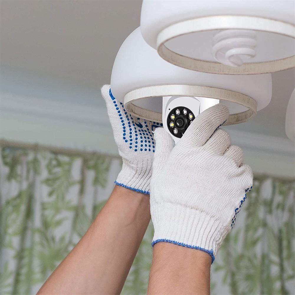 LS VISION 1080P 360° WiFi Wireless Surveillance Camera RC Night Vision Automatic Body Tracking Alarm 8x Digital Zoom Security Baby Monitor