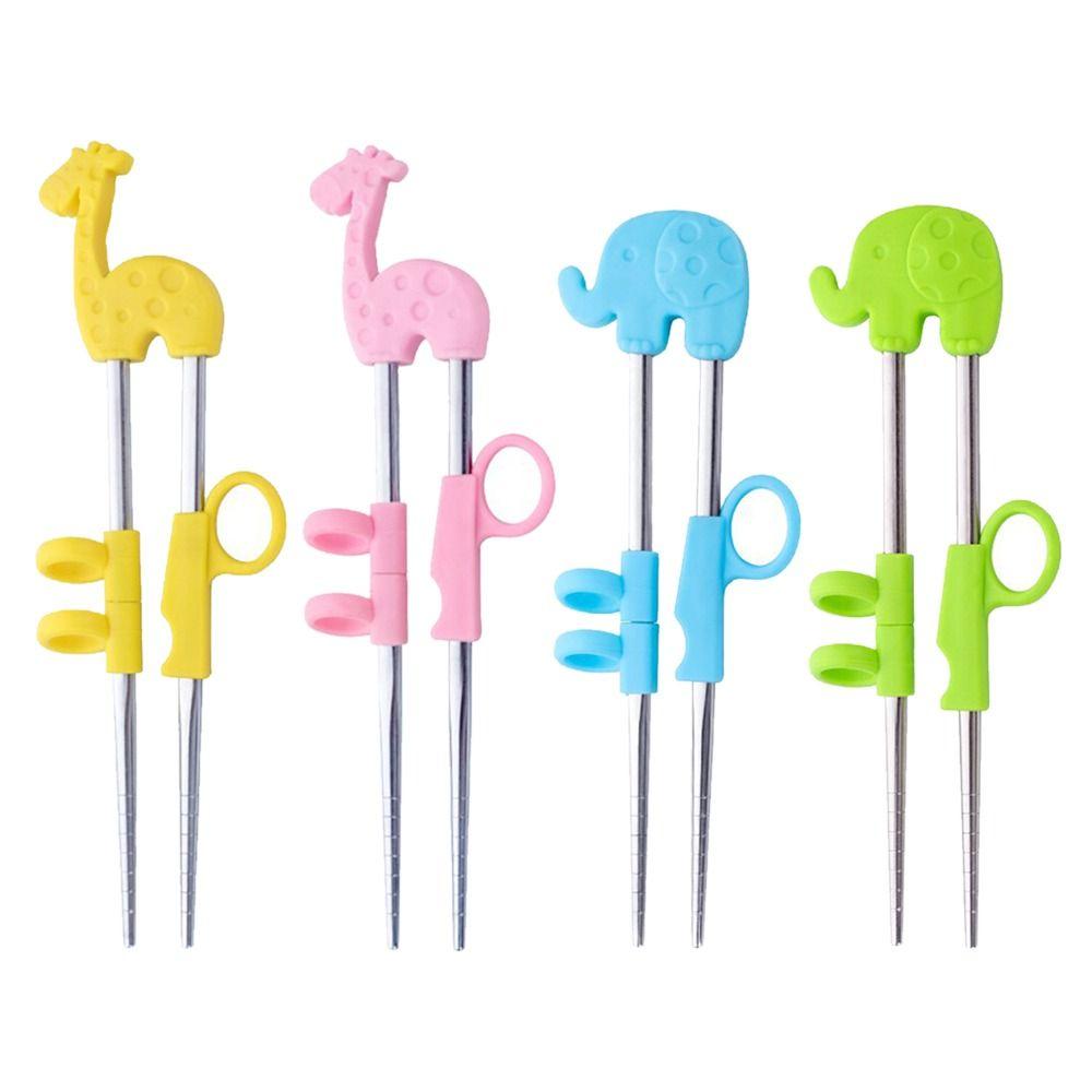 Stainless Steel For Kids Learning Chop Sticks Children Tableware Set Chopsticks Training Chopsticks