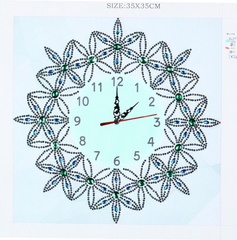 Настенные часы «сделай сам», алмазная живопись, сверла специальной формы, настенные часы с вышивкой, цветок, бабочка, вышивка крестиком, часы