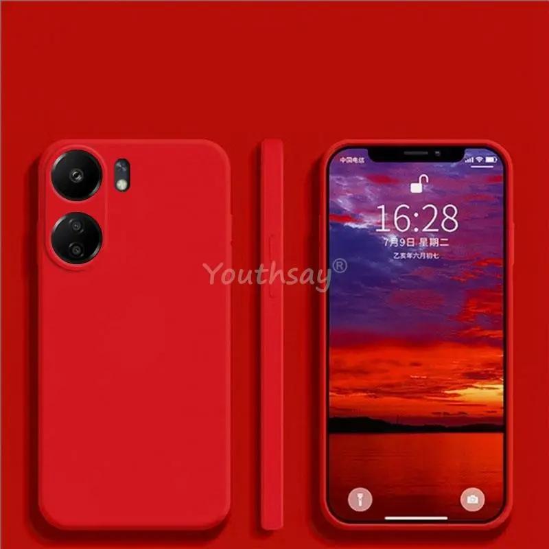 Для Redmi 13C Чехол из жидкого силикона Xiaomi Redmi 13C 12C 12 Чехол Fundas Coque Мягкий ТПУ Защита камеры Бампер Redmi 13C